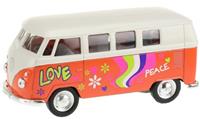 WELLY Volkswagen 1963 Bus Met Print