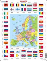 Selecta Play Larsen Map Europe with Flags 70 pcs. Vloer