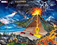 Selecta Play Larsen Jigsaw Puzzle Volcanoes 70 pcs. Vloer