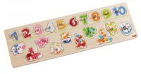 HABA 301961 Greifpuzzle tierischer Zählspaß