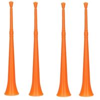 4x Oranje vuvuzela grote blaastoeters 48 cm Oranje