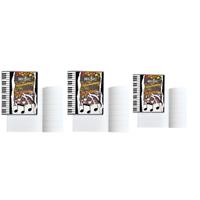 3x A5 muziekschriften met notenbalken Multi