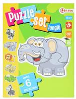 Toi-toys Jungle Puzzelset Incl 6 Puzzels