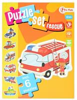 hulpdiensten puzzelset incl 6 puzzels