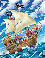 Larsen legpuzzel Maxi Piratenschip 30 stukjes
