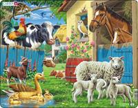Larsen Puzzles Puzzle Farm animals - 23 pieces Maxi (36.5x28.5 cm) Vloer