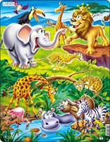 Selecta Play - Larsen Jigsaw Puzzle Animals - On Safari 18 pcs.
