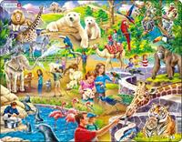 Selecta Play Larsen Jigsaw Puzzle Animals - At the Zoo 48 pcs. Vloer