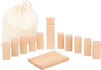 Small Foot werpspel Mini-Kubb Viking Game hout 18-delig