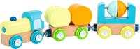 Small Foot speelgoedtrein junior hout 21 cm 5 delig