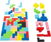 Legler Small Foot 11403 - Holzpuzzle 114-teiliges Spielset, Lernspiel mit allgemeinen geometrischen Mustern