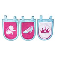 Vipack 3 zakjes Princess - roze - 51,5x30x3 cm