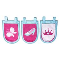 Vipack 3 zakjes Princess - roze - 51,5x30x3 cm