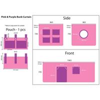 Vipack speelgordijn Bella - roze - 196,5x86,5x74,5 cm