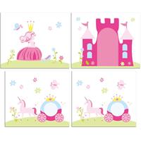Vipack speelgordijn Princess - roze - 235x140x0,5 cm