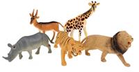 Animal World wilde dieren in zak 5-delig