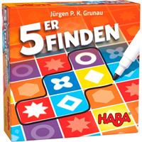 HABA 305283 - 5er Finden, Suchspiel, Würfelspiel, Familienspiel