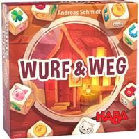 HABA 305292 - Wurf & Weg, Würfelspiel, Familienspiel