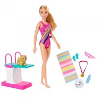 Barbie Dreamhouse Adventures Swimn Dive pop 30 cm accessoires