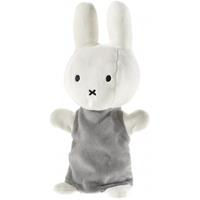 Nijntje Pluche  handpop knuffel wit/grijs 26 cm baby Wit