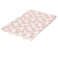 Bellatio 2x Kaftpapier bloemen met hartjes print 200 x 70 cm rollen Multi