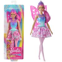 Barbie Dreamtopia Fee (pinke Haare) Puppe mit Flügeln, Anziehpuppe, Modepuppe
