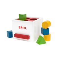BRIO 30250 - Weiße Sortierbox, Lernspielzeug, Farben und Formen