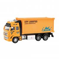 Toi-Toys container vrachtwagen oranje 12 cm