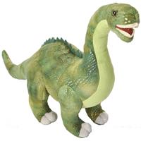 Pluche groene Diplodocus dinosaurus knuffel mega 38 cm Groen