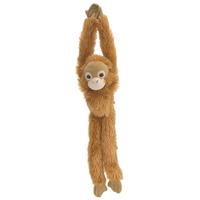 Pluche hangende bruine Orang Oetan aap/apen knuffel 51 cm Bruin