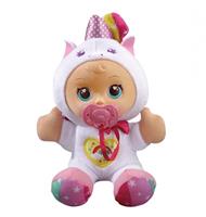 knuffelpop eenhoorn wit 26 cm