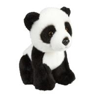 Ravensden Pluche zwart/witte panda beer/beren knuffel 18 cm speelgoed -