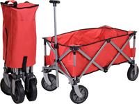 Koopman Bolderkar Opvouwbaar - 70kg - 90 x 49 x 58cm - Rood