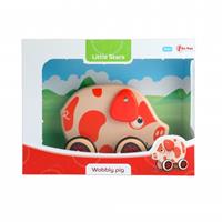 Toi-Toys trekfiguur varken rood 15 cm
