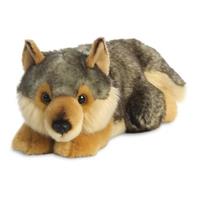Aurora 26264 - MiYoni Wolf Lying, liegend, Plüschtier, 28 cm