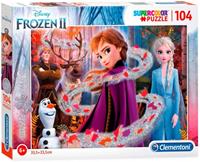 Clementoni Glitter Puzzel Disney Frozen 2, 104st.