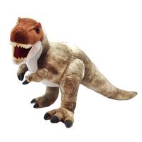 Pluche bruine T-rex dinosaurus knuffel mega 38 cm Bruin