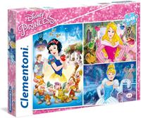 Clementoni Disney Princess Legpuzzel 3 Puzzels 48 Stukjes