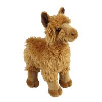 Ravensden Pluche bruine alpaca/lama knuffel 28 cm speelgoed -