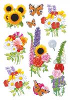 HERMA Sticker DECOR , Moderne Blumen,