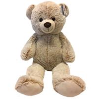 Heunec Grote pluche beige beer/beren knuffel 100 cm speelgoed -