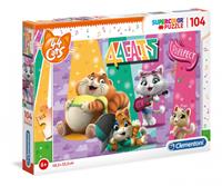 Clementoni Legpuzzel 44 Cats 104 stukjes