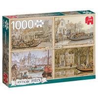 Jumbo legpuzzel Anton Pieck: Canal Boats 1000 stukjes