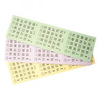 4x blok Bingo kaarten 1-75 nummers Multi