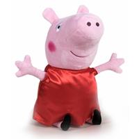 Peppa Pig Pluche /Big knuffel in rode outfit 31 cm speelgoed Roze