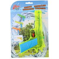 1x Waterpistolen/waterpistool geel van 18 cm kinderspeelgoed Geel