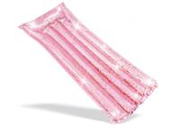 luchtbed Glitter meisjes/dames vinyl 170 cm roze