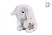 Take Me Home knuffel konijn pluche 20 cm grijs