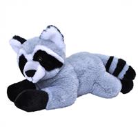 Wild Republic Pluche knuffel dieren Eco-kins wasbeer van 30 cm -