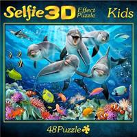 Selfie 3D Effect Puzzle Kids Motiv Delfin